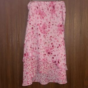Pink Floral Skirt